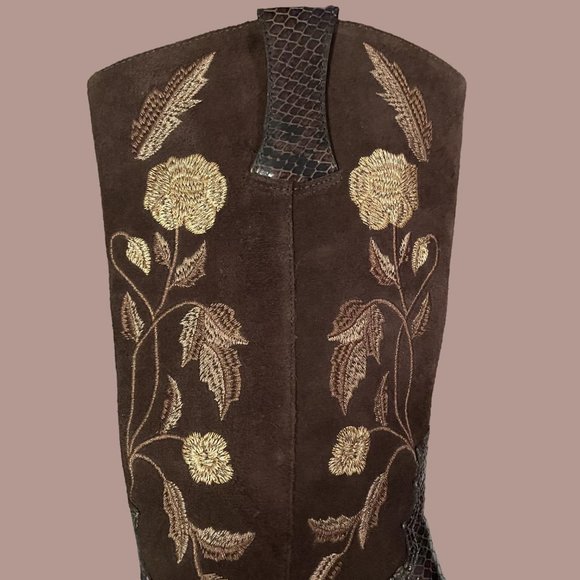 Antonio Melani Justine Brown Suede Boots - Like New! 7M - Picture 4 of 8